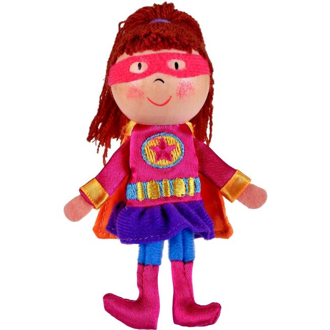 Marioneta pentru deget Fata Supererou Fiesta Crafts FCG-1052 BBJFCG-1052_Initiala
