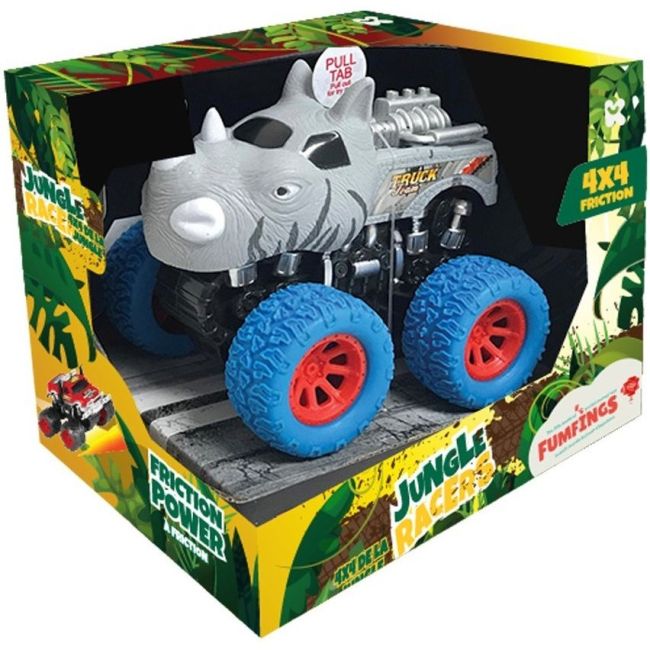 Masinuta Off-Road 4X4 Safari Friction cu sunete Keycraft KCFM107 BBJKCFM107_Gri