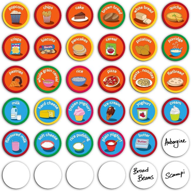 Set magnetic Mananca sanatos - Eat Well Chart Fiesta Crafts FCT-2946 BBJFCT-2946_Initiala