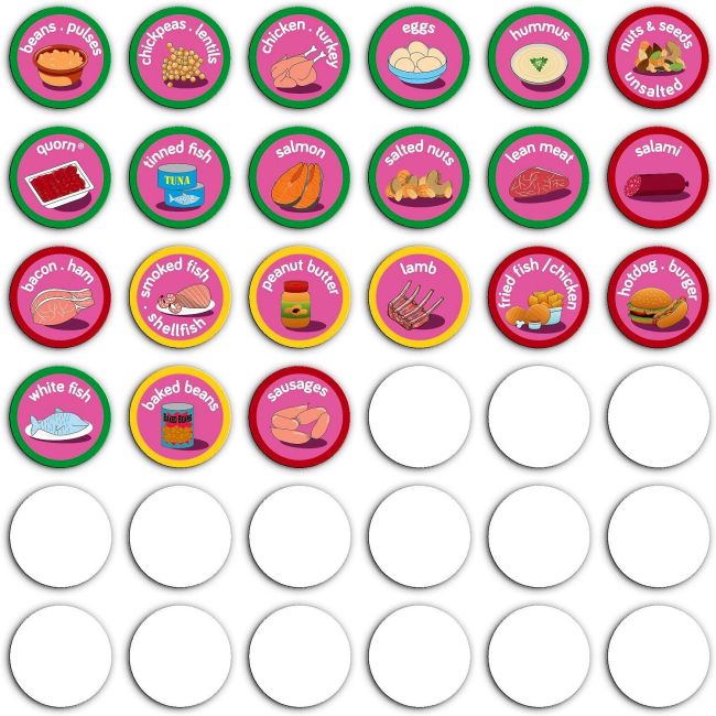 Set magnetic Mananca sanatos - Eat Well Chart Fiesta Crafts FCT-2946 BBJFCT-2946_Initiala