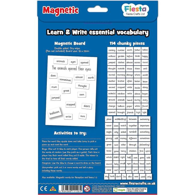 Set magnetic - Primele cuvinte in limba Engleza, clasa 1 si 2 Fiesta Crafts FCT-2537 BBJFCT-2537_Initiala
