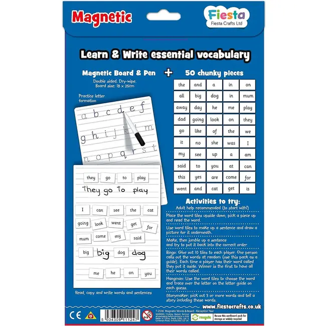 Set magnetic - Primele cuvinte in limba Engleza, prescolari Fiesta Crafts FCT-2536 BBJFCT-2536_Initiala