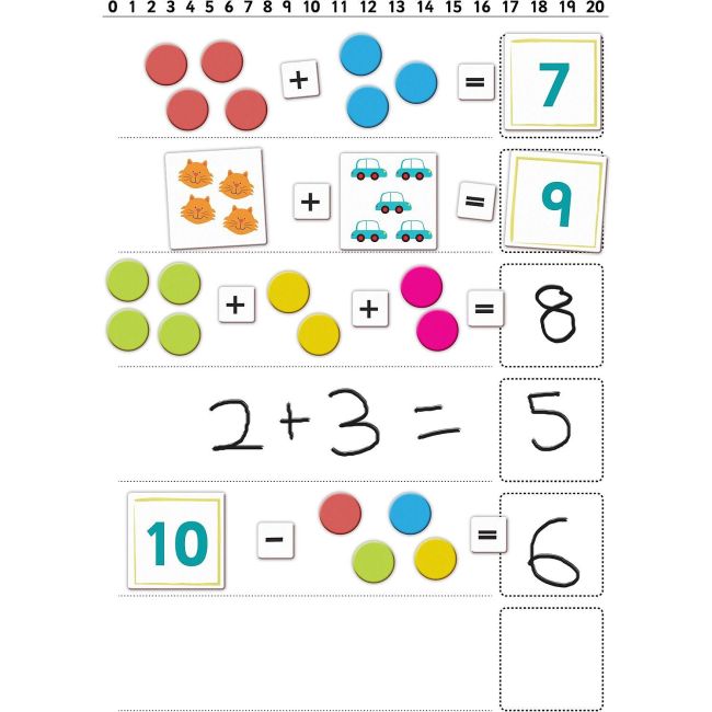 Set Magnetic Primele notiuni de matematica Fiesta Crafts FCT-2810 BBJFCT-2810_Initiala