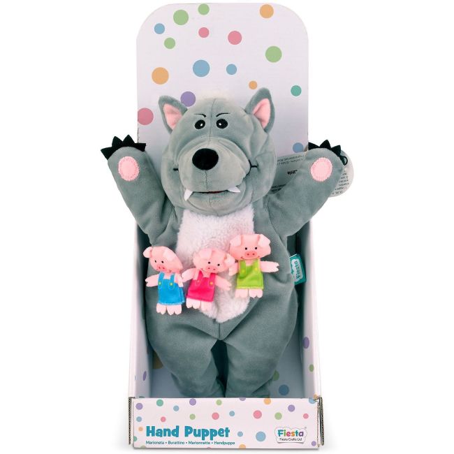 Set Marionete Lupul si cei 3 Purcelusi Fiesta Crafts FCT-2458 BBJFCT-2458_Initiala