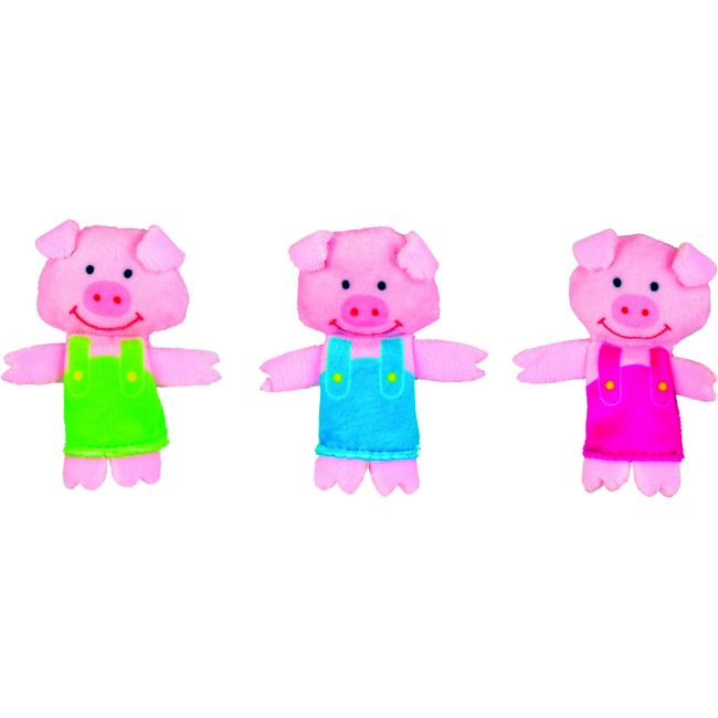 Set Marionete Lupul si cei 3 Purcelusi Fiesta Crafts FCT-2458 BBJFCT-2458_Initiala
