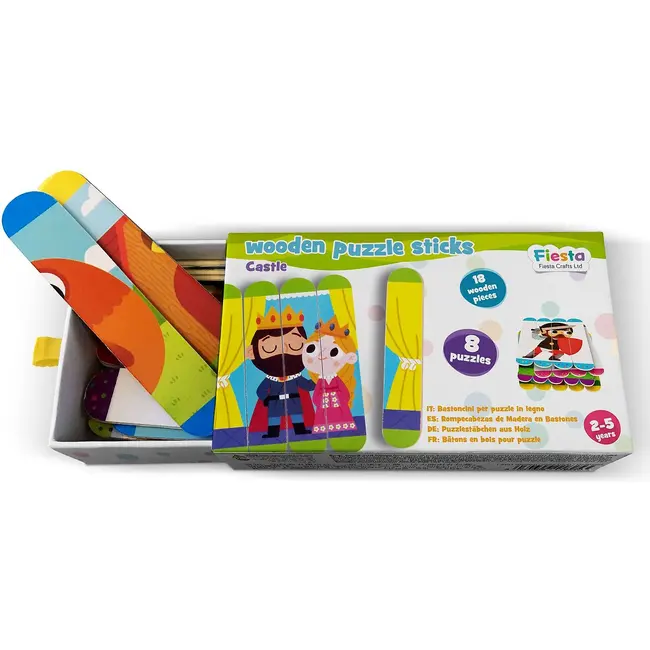 Set puzzle-uri din betisoare lemn - Castel Fiesta Crafts FCT-2934 BBJFCT-2934_Initiala