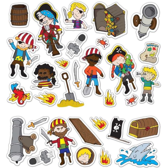 Stickere Pirati Stickabouts Fiesta Crafts FCT-2823 BBJFCT-2823_Initiala