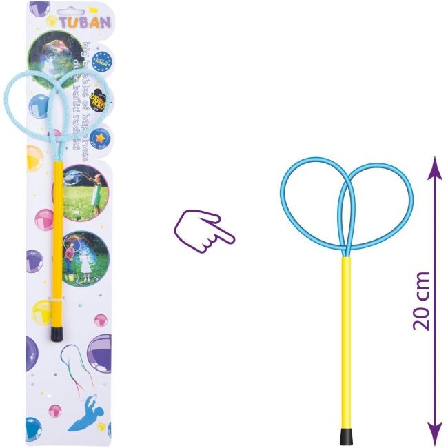 Bat cu inele pentru baloane de sapun Ring Mini Butterfly 20 cm Tuban TU3615 BBJTU3615_Initiala