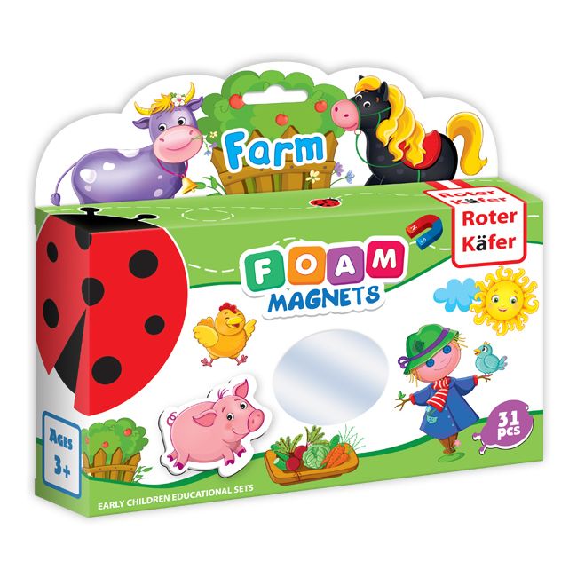 Joc educativ Lumea in Magneti - Animale din Ferma Roter Kafer RK3030-01 BBJRK3030-01_Initiala