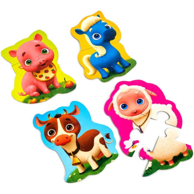 Puzzle Maxi Bebelusi Animale de la Ferma, 13 piese Roter Kafer RK1210-01 BBJRK1210-01_Initiala