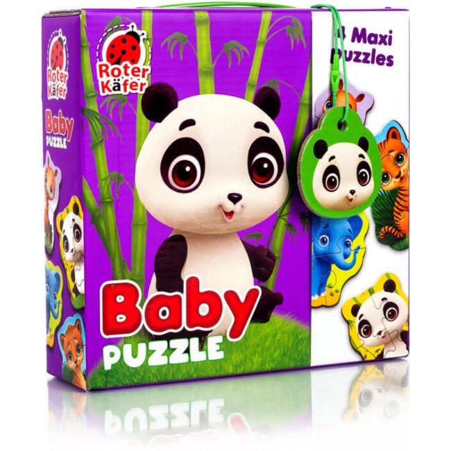 Puzzle Maxi Bebelusi Animale de la Zoo, 13 piese Roter Kafer RK1210-02 BBJRK1210-02_Initiala