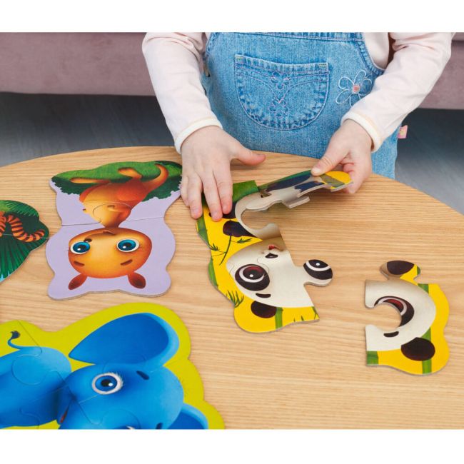 Puzzle Maxi Bebelusi Animale de la Zoo, 13 piese Roter Kafer RK1210-02 BBJRK1210-02_Initiala