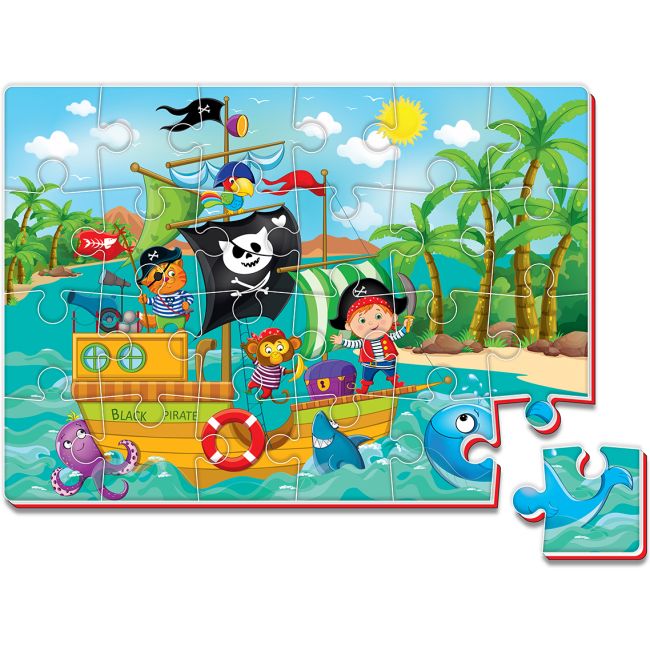 Puzzle Pirati 24 piese Roter Kafer RK1201-12 BBJRK1201-12_Initiala