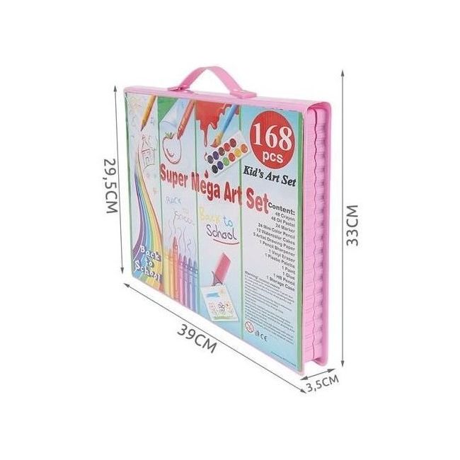 Set pentru pictura 168 piese cu geanta inclusa Iso Trade MY17250 BBJMY17250_Roz