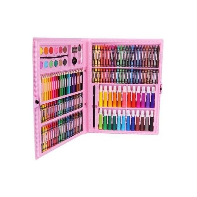 Set pentru pictura 168 piese cu geanta inclusa Iso Trade MY17250 BBJMY17250_Roz