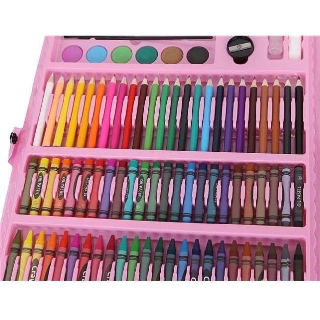 Set pentru pictura 168 piese cu geanta inclusa Iso Trade MY17250 BBJMY17250_Roz