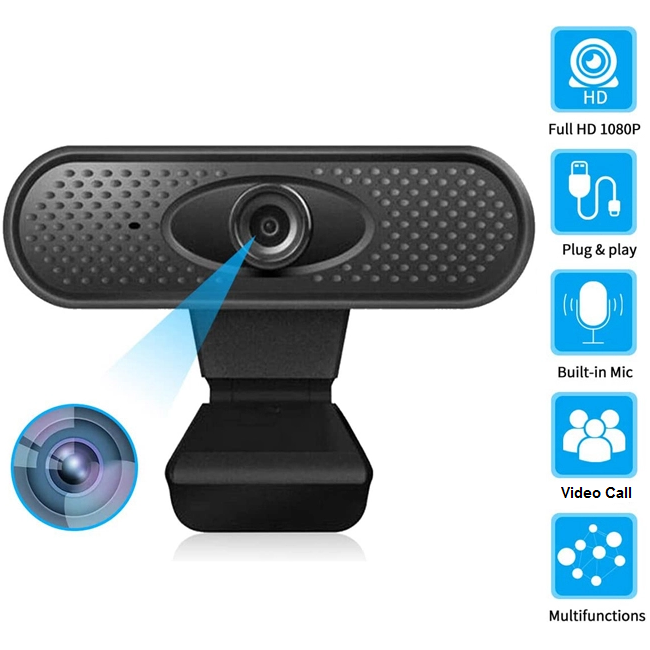 Camera Web 1080P, USB 2.0, FullHD In One IO0025 BBJIO0025_Negru