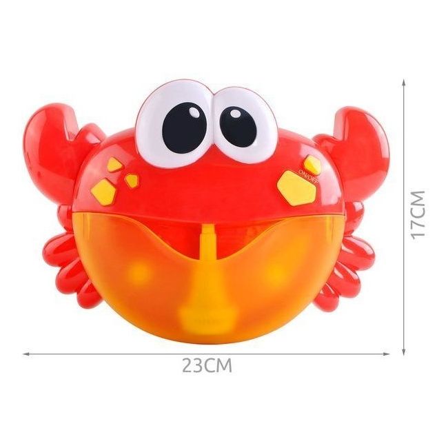 Jucarie de baie, Crab cu baloane muzicale de sapun Iso Trade MY17383 BBJMY17383_Rosu