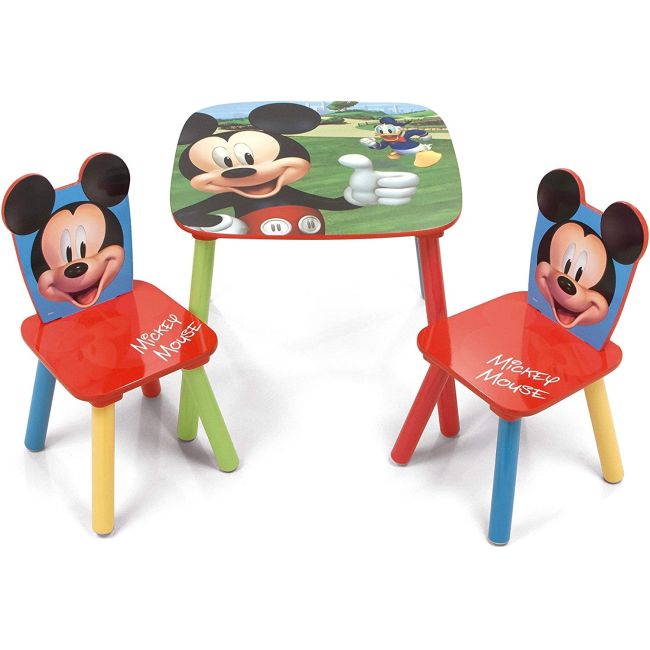 Set masuta si 2 scaunele Mickey Mouse BBXWD12899