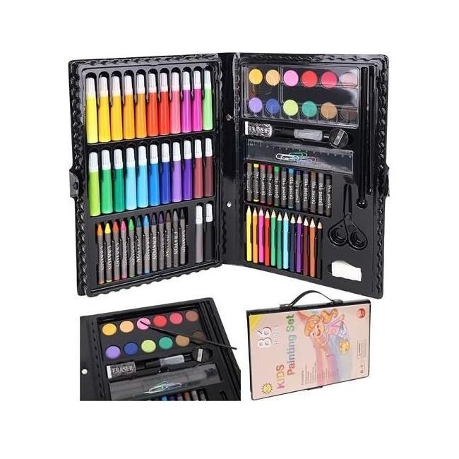 Set pentru pictura 86 piese cu geanta inclusa Iso Trade MY17379 BBJMY17379_Negru