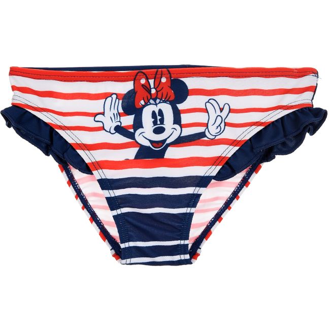 Slipi baie cu volanase Minnie SunCity ET1805 BBJET1805_Albastru/Rosu/Linii_8 ani (128 cm)