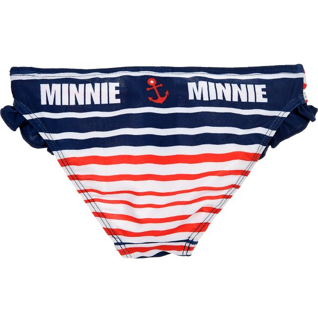 Slipi baie cu volanase Minnie SunCity ET1805 BBJET1805_Albastru/Rosu/Linii_8 ani (128 cm)