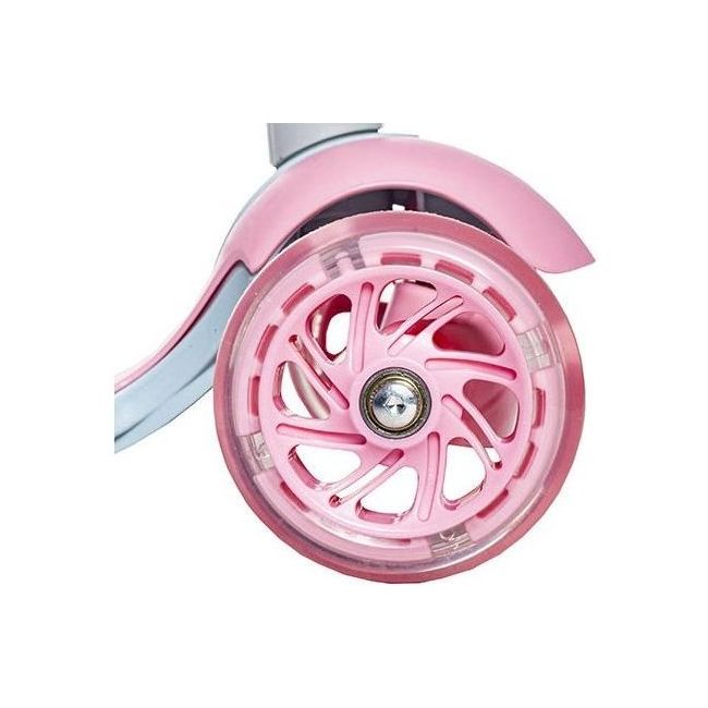 Trotineta buburuza 5 in 1 cu roti Led Kruzzel MY2841 BBJMY2841_Roz