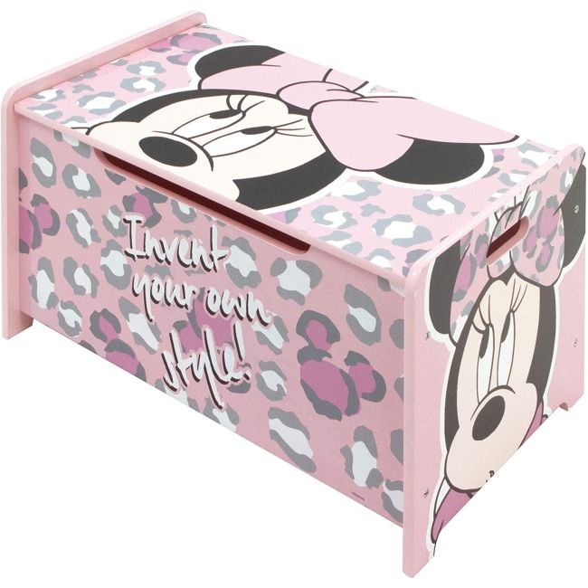 Ladita din lemn pentru depozitare jucarii Minnie Mouse BBXWD12894