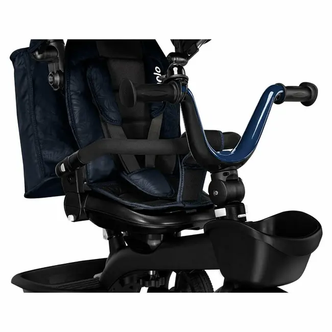 Lionelo - Tricicleta Kori Blue Navy Suport picioare, Control al directiei, Scaun reversibil, Rotire 360 grade, Pliabila BYNLO-KORI_BLUE_NAVY