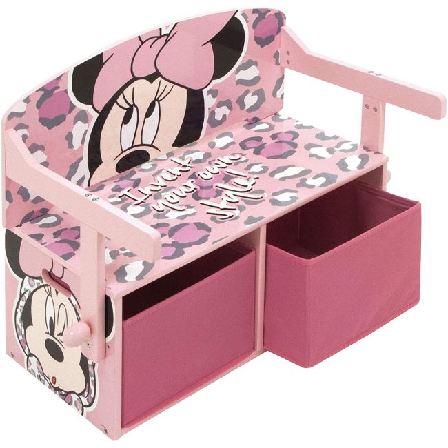 Mobilier 2 in 1 pentru depozitare jucarii Minnie Mouse BBXWD12893