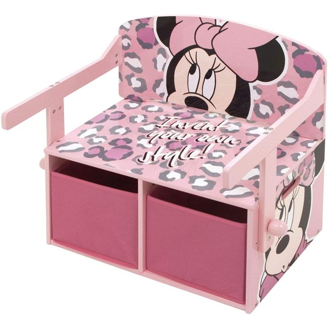 Mobilier 2 in 1 pentru depozitare jucarii Minnie Mouse BBXWD12893