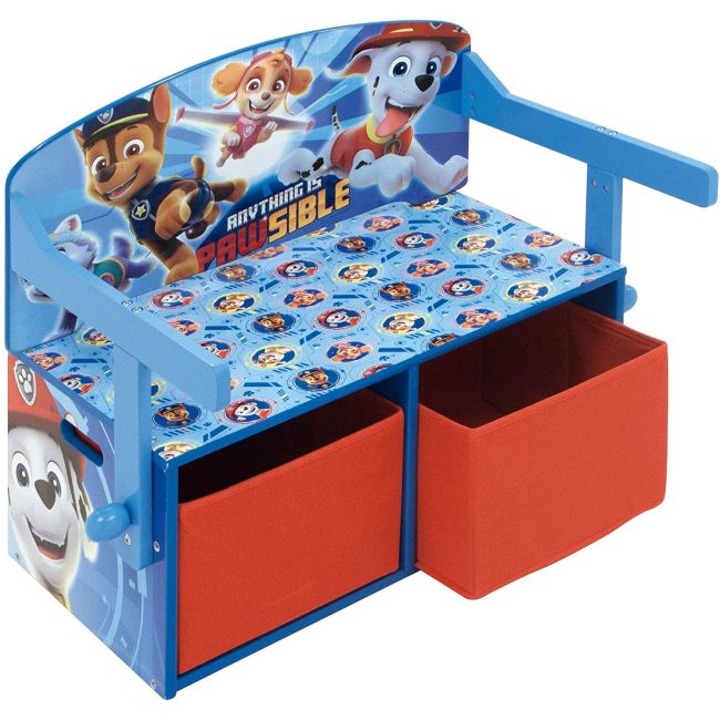 Mobilier 2 in 1 pentru depozitare jucarii Paw Patrol BBXPW12898