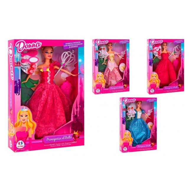 Papusa Donna cu sceptru si accesorii Globo  - SOLGL36319