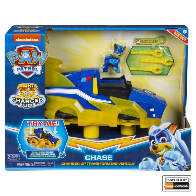 PATRULA CATELUSILOR CHARGED UP CHASE CU MASINA CARE SE TRANSFORMA VIV6055932