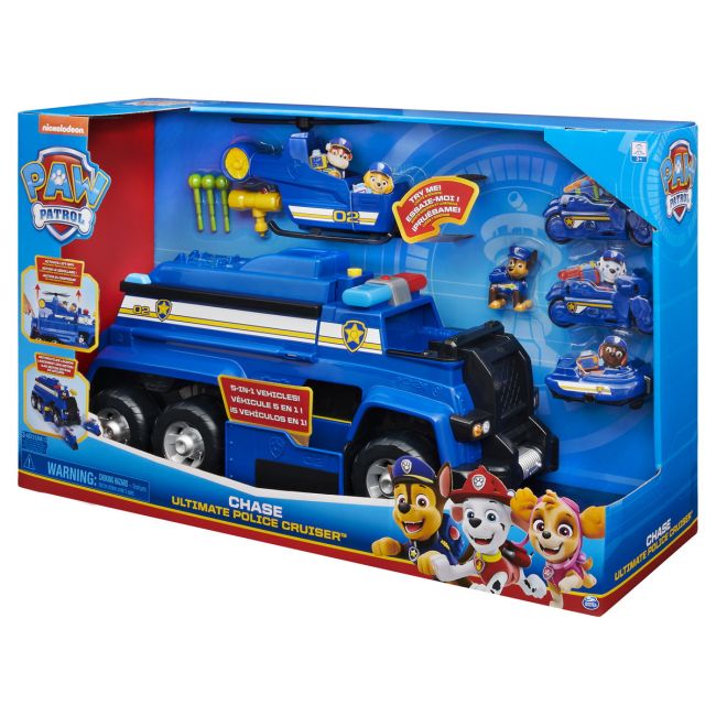 PATRULA CATELUSILOR CHASE ULTIMATE POLICE CRUISER 5IN1 VIV6058329