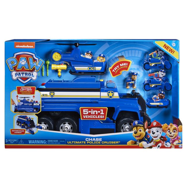 PATRULA CATELUSILOR CHASE ULTIMATE POLICE CRUISER 5IN1 VIV6058329