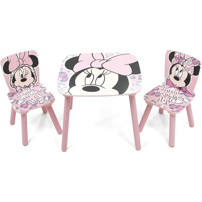 Set masuta si 2 scaunele Minnie Mouse BBXWD12892