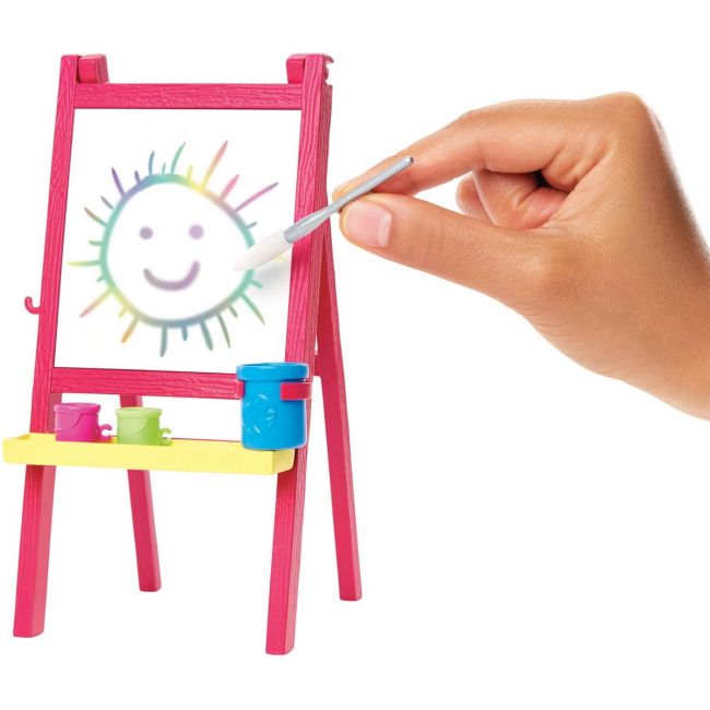 BARBIE CARIERE SET MOBILIER CU PAPUSA PROFESOARA DE PICTURA - VIVDHB63_GJM29