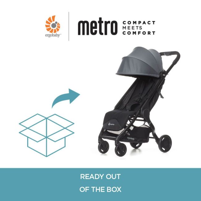 Carucior Compact Metro Ergobaby Gri pana la 22kg TNAMETRO15EU2