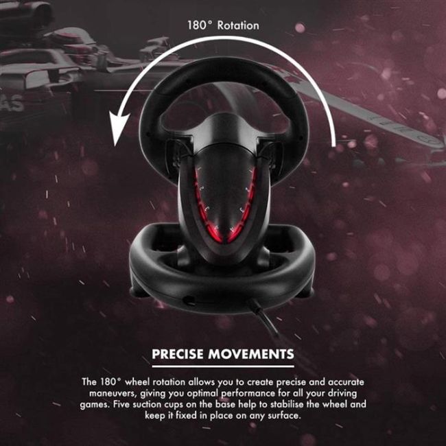 Volan Numskull Multi Format Steering Wheel Cu Pedale Ps4 - VG94642