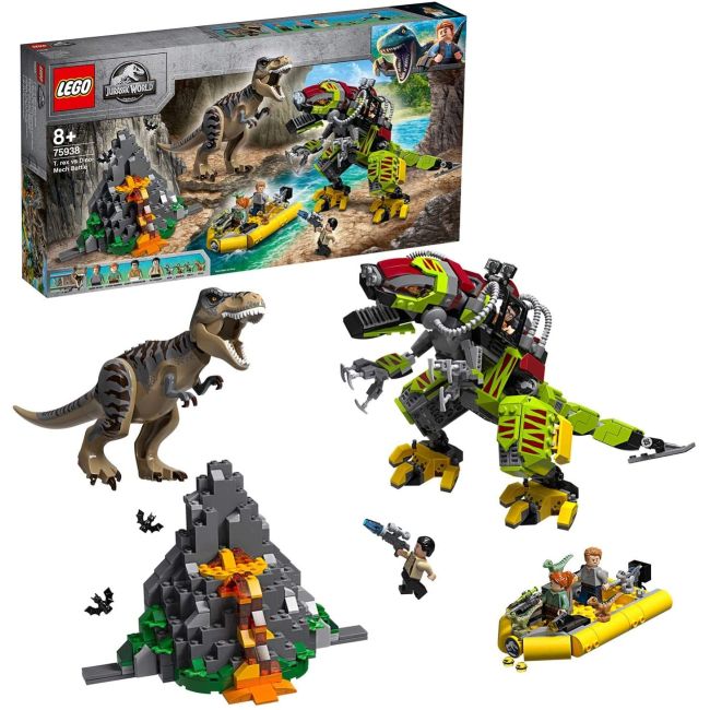 LEGO JURASSIC WORLD LUPTA T. REX CONTRA DINOMECH 75938 VIVLEGO75938