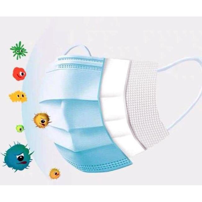 Set 50 masti faciale de uz medical pentru copii - filtrare >98%