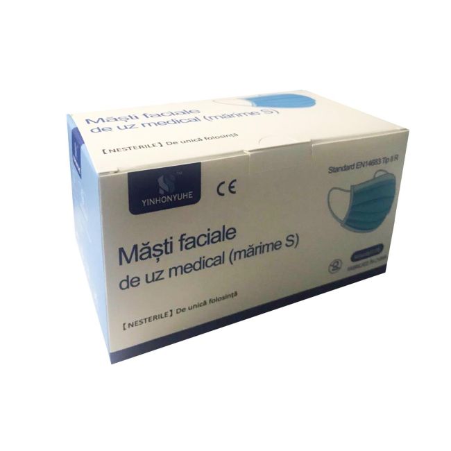 Set 50 masti faciale de uz medical pentru copii - filtrare >98%
