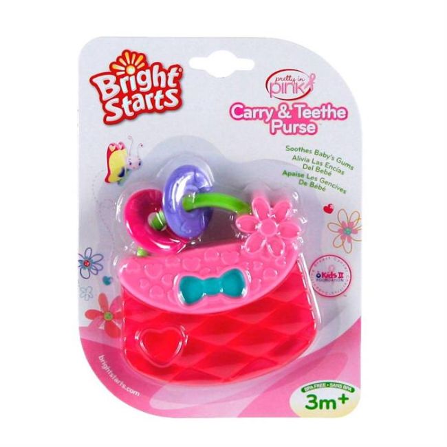 Bright Starts - Posetuta Pretty In Pink Carry & Teethe Purse BBB9063