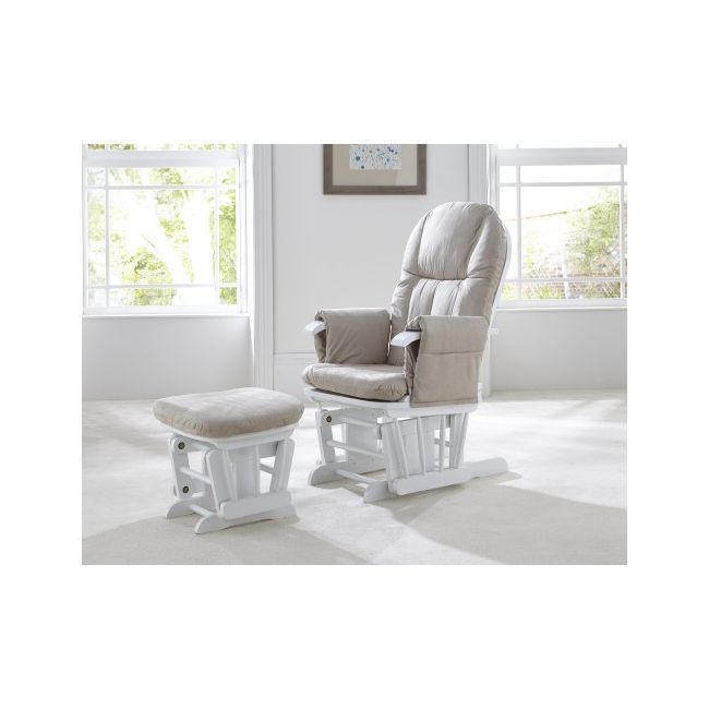 Tutti Bambini - Fotoliu reglabil alaptare, cu suport pentru picioare  Alb BBB211935/10CM
