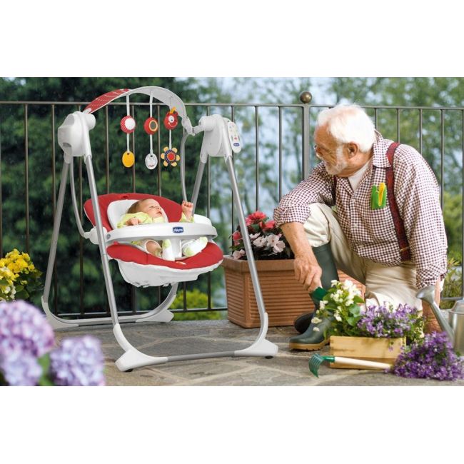 Leagan-balansoar Chicco Polly Swing UP, Silver CHC79110-8_SILVER