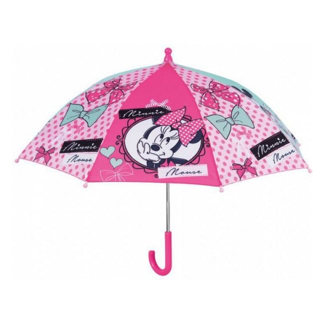Umbrela manuala 38 cm cu inchidere cu siguranta Minnie roz - SOLPE50123