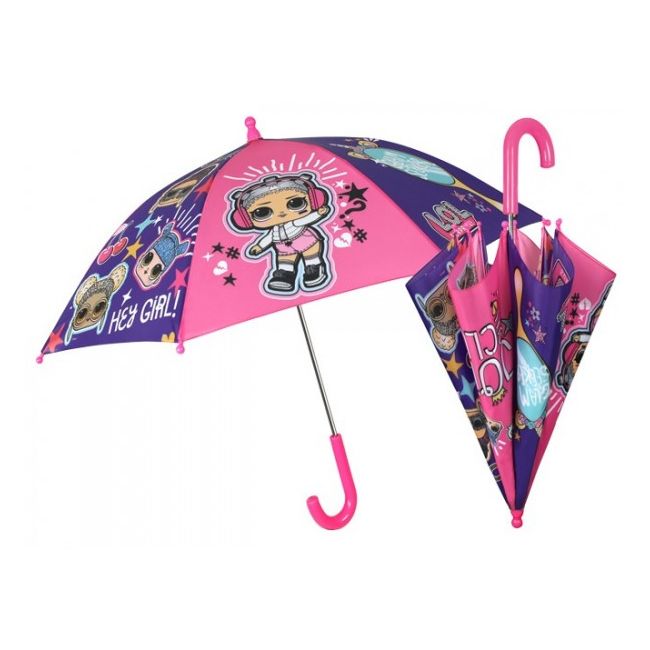 Umbrela manuala 42 cm cu inchidere cu siguranta LOL Surprise - SOLPE75071