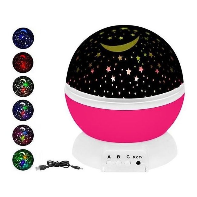 Lampa de veghe cu proiector LED Iso Trade MY17377 BBJMY17377_Roz