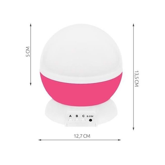 Lampa de veghe cu proiector LED Iso Trade MY17377 BBJMY17377_Roz